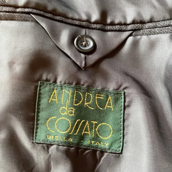 Andrea da Cossato Wool Suit 44 Reg 38” waist - Picture 14 of 16